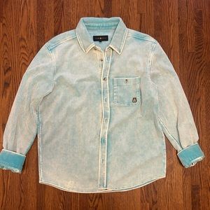 TEDDY FRESH CORDUROY ACID WASH WORK SHIRT